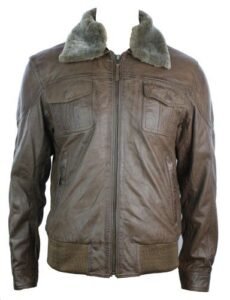 mens bomber jackets with fur collar