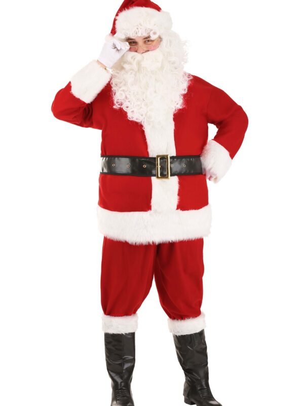 Holiday Santa Claus Costume for Adults
